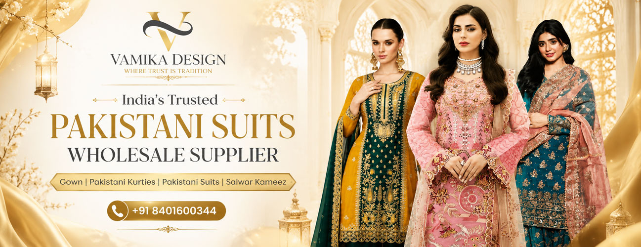 India’s Trusted Pakistani Suits Wholesale Supplier