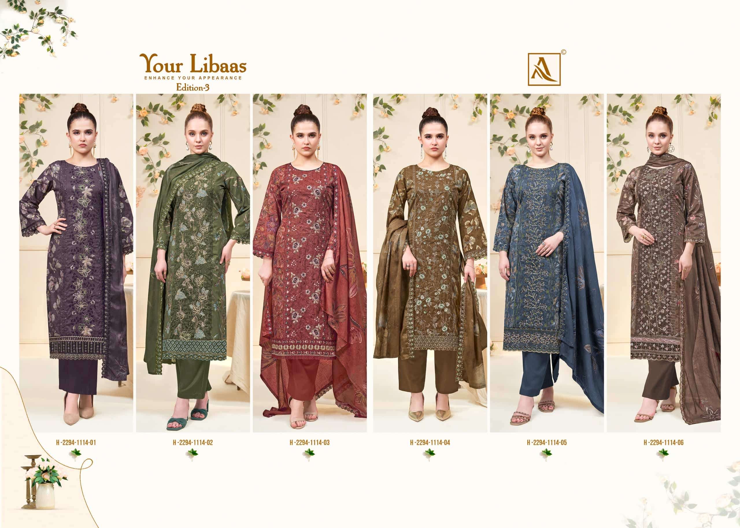 ALOK SUITS YOUR LIBAAS VOL 3 PURE COTTON SUITS SET SURAT WHOLESALE - Image 8