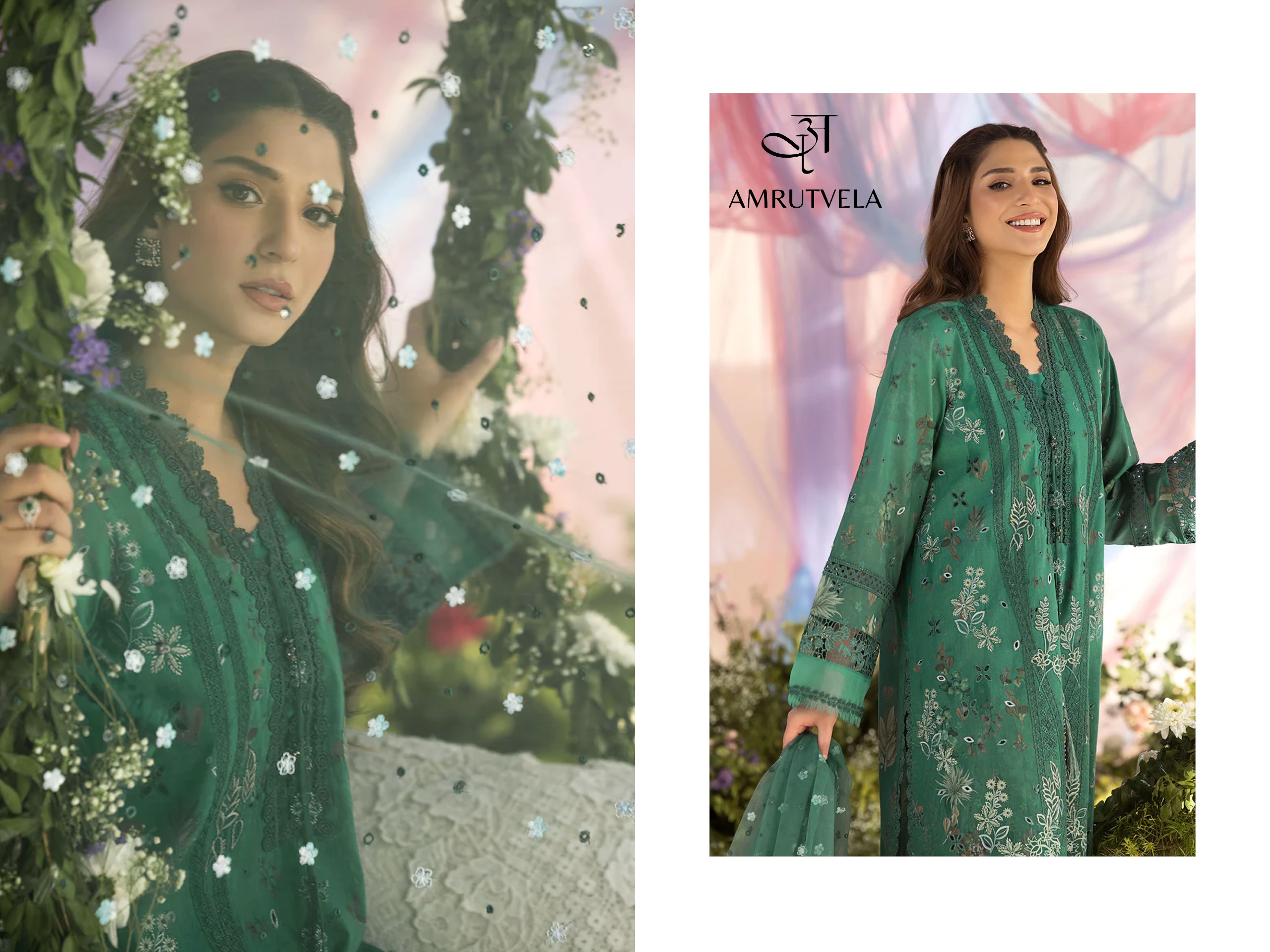 AMRUTVELA SOBIA NAZIR LUXURY LAWN 1 PAKISTANI SUITS WHOLESALE ONLINE - Image 5