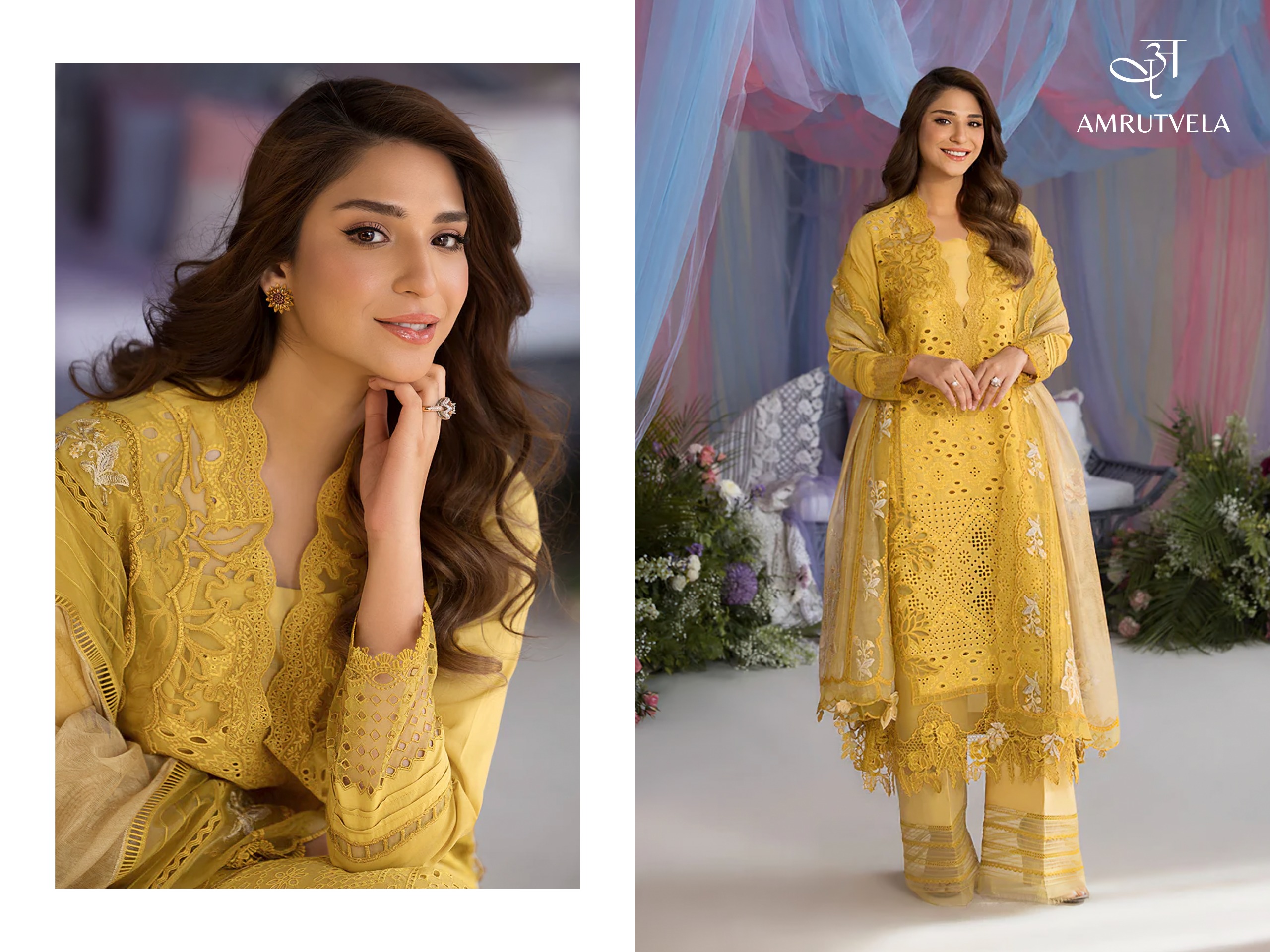 AMRUTVELA SOBIA NAZIR LUXURY LAWN 1 PAKISTANI SUITS WHOLESALE ONLINE - Image 7