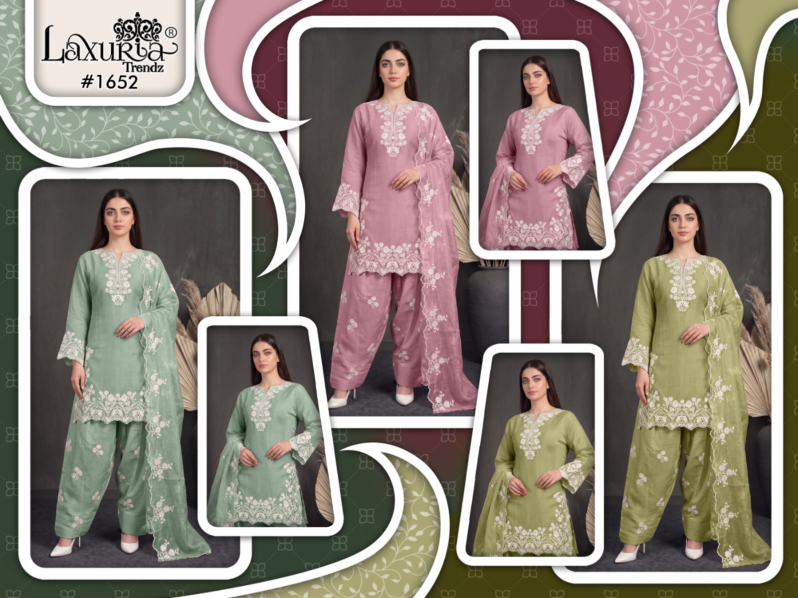 LAXURIA TRENDZ 1652 PAKISTANI KURTIS MANUFACTURER SURAT - Image 6