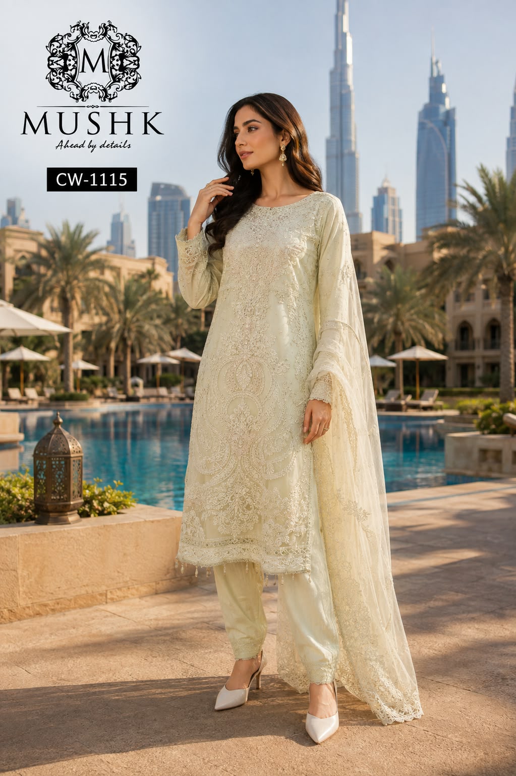 MUSHQ CW 1115 READYMADE HEAVY PAKISTANI SUITS WHOLESALE - Image 8