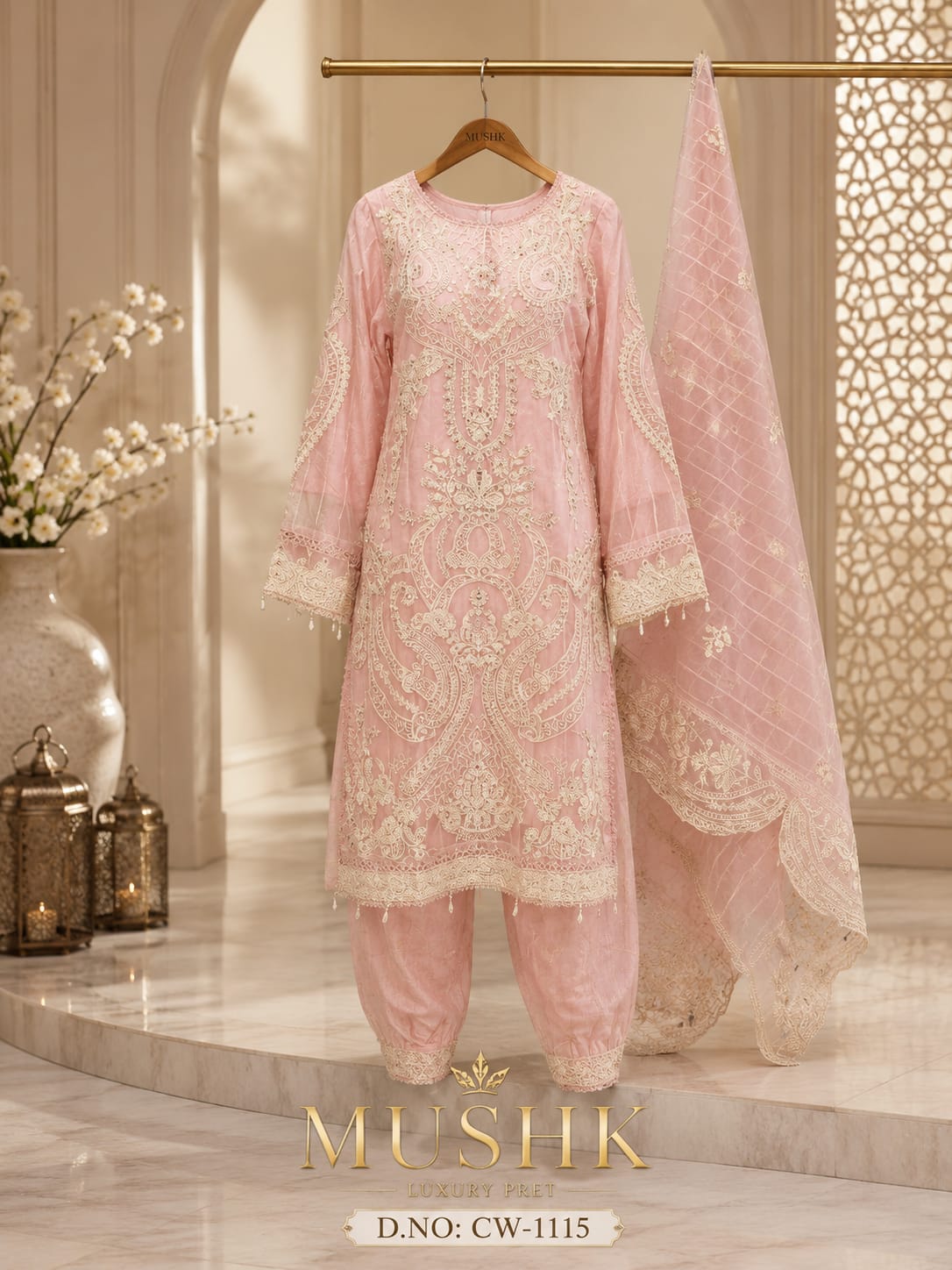 MUSHQ CW 1115 READYMADE HEAVY PAKISTANI SUITS WHOLESALE (#31405)