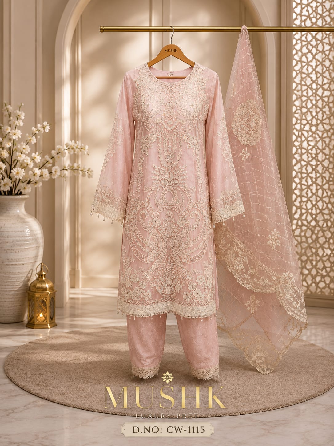 MUSHQ CW 1115 READYMADE HEAVY PAKISTANI SUITS WHOLESALE - Image 4