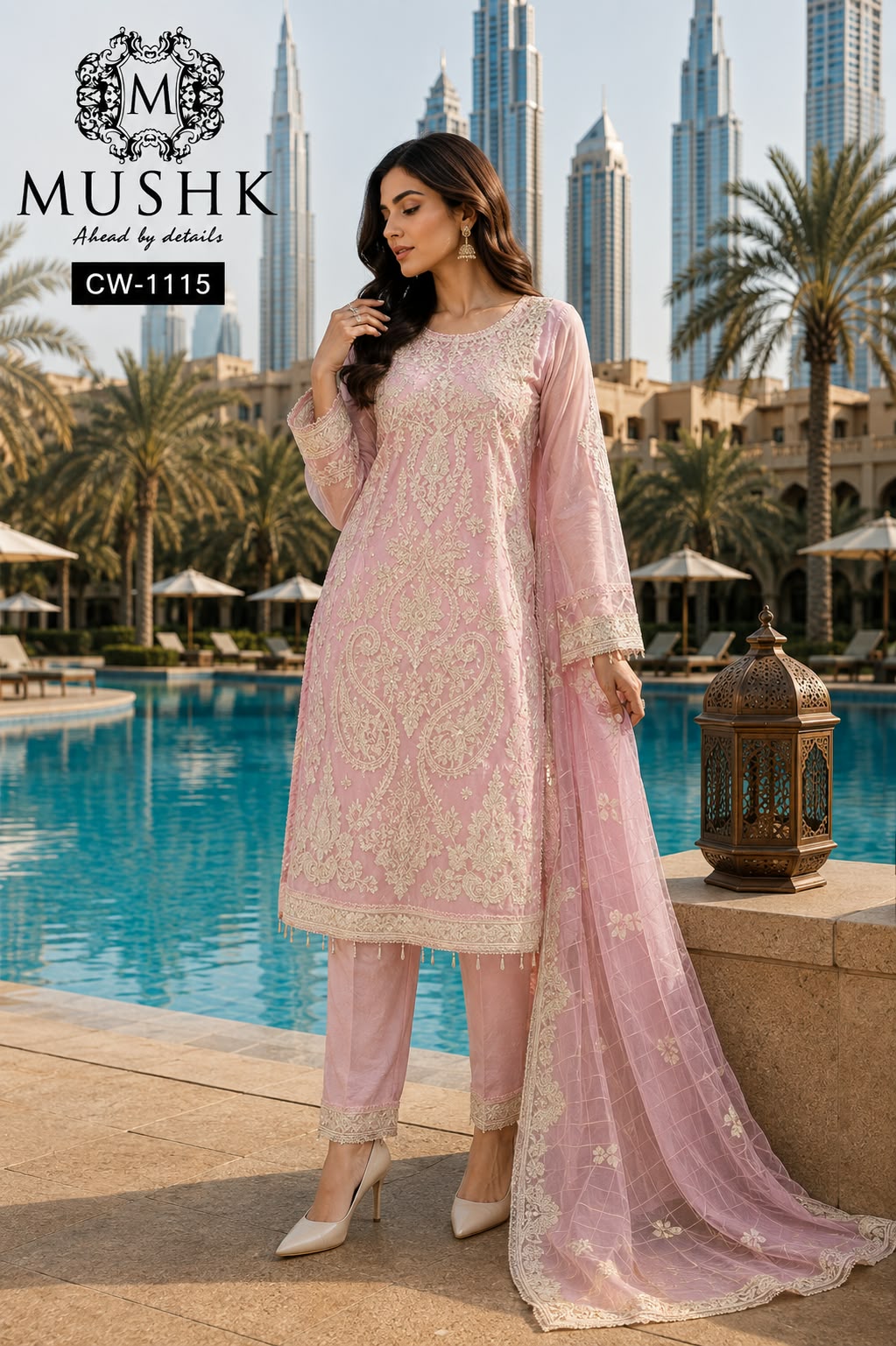 MUSHQ CW 1115 READYMADE HEAVY PAKISTANI SUITS WHOLESALE - Image 3