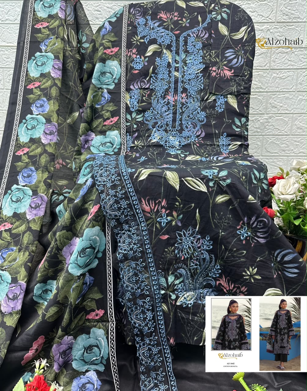 ALZOHAIB ELAF VOL 2 PAKISTANI DESIGNER SUITS ONLINE WHOLESALE - Image 10
