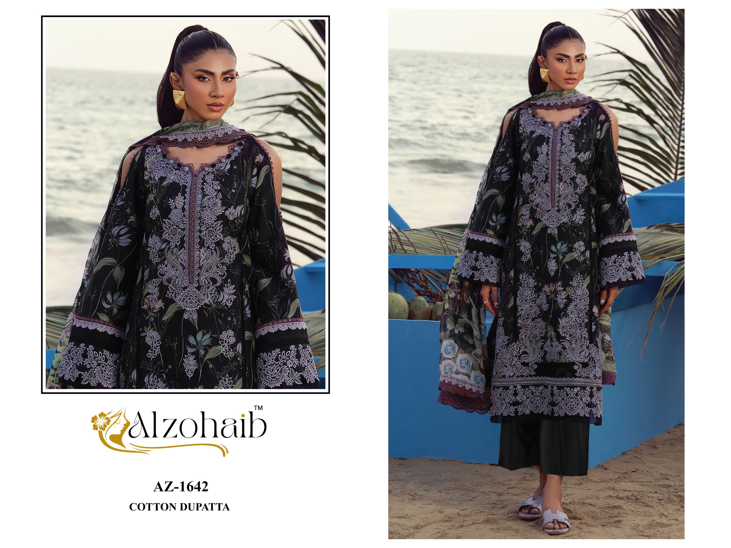 ALZOHAIB ELAF VOL 2 PAKISTANI DESIGNER SUITS ONLINE WHOLESALE - Image 4