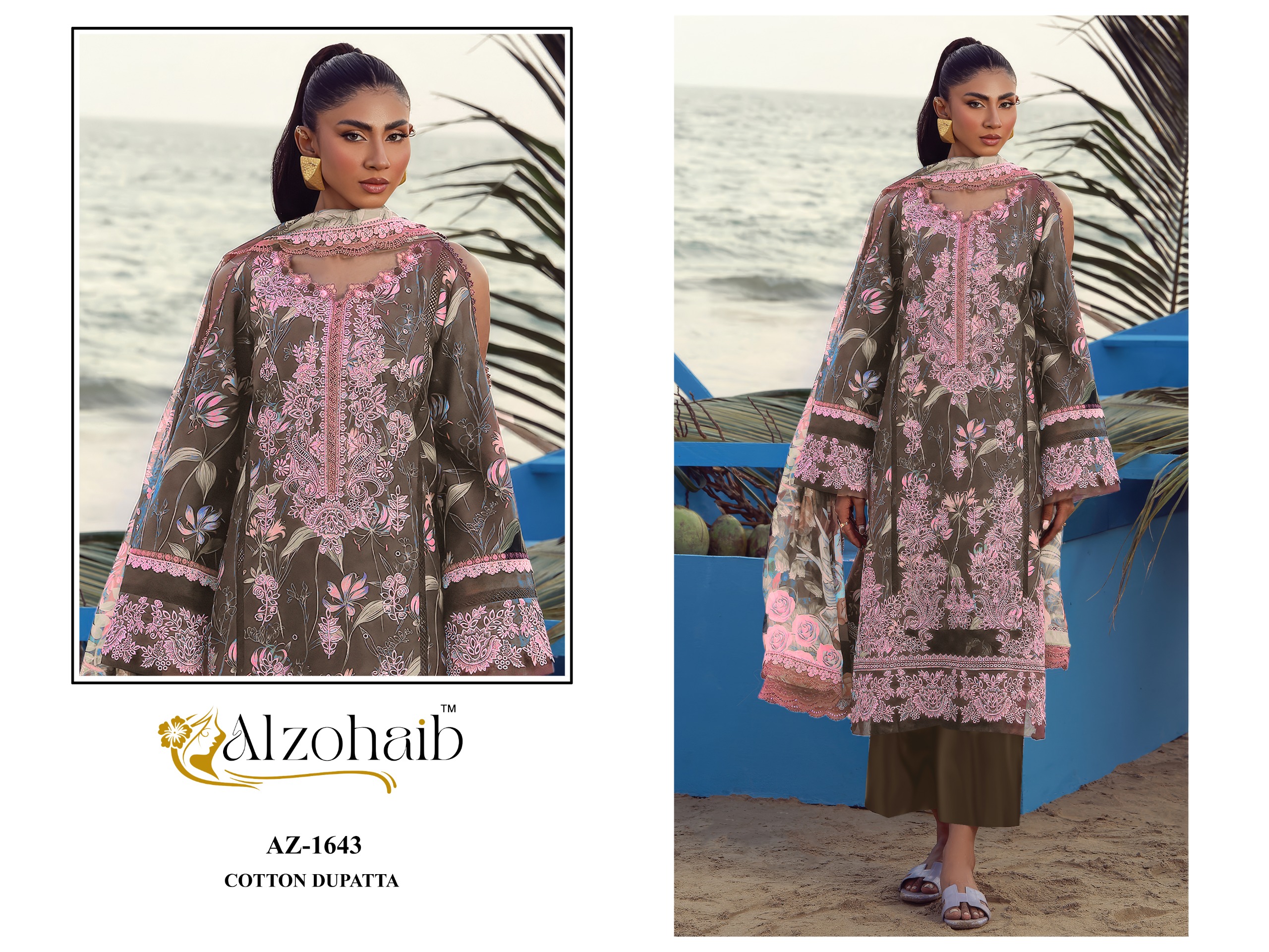 ALZOHAIB ELAF VOL 2 PAKISTANI DESIGNER SUITS ONLINE WHOLESALE - Image 5
