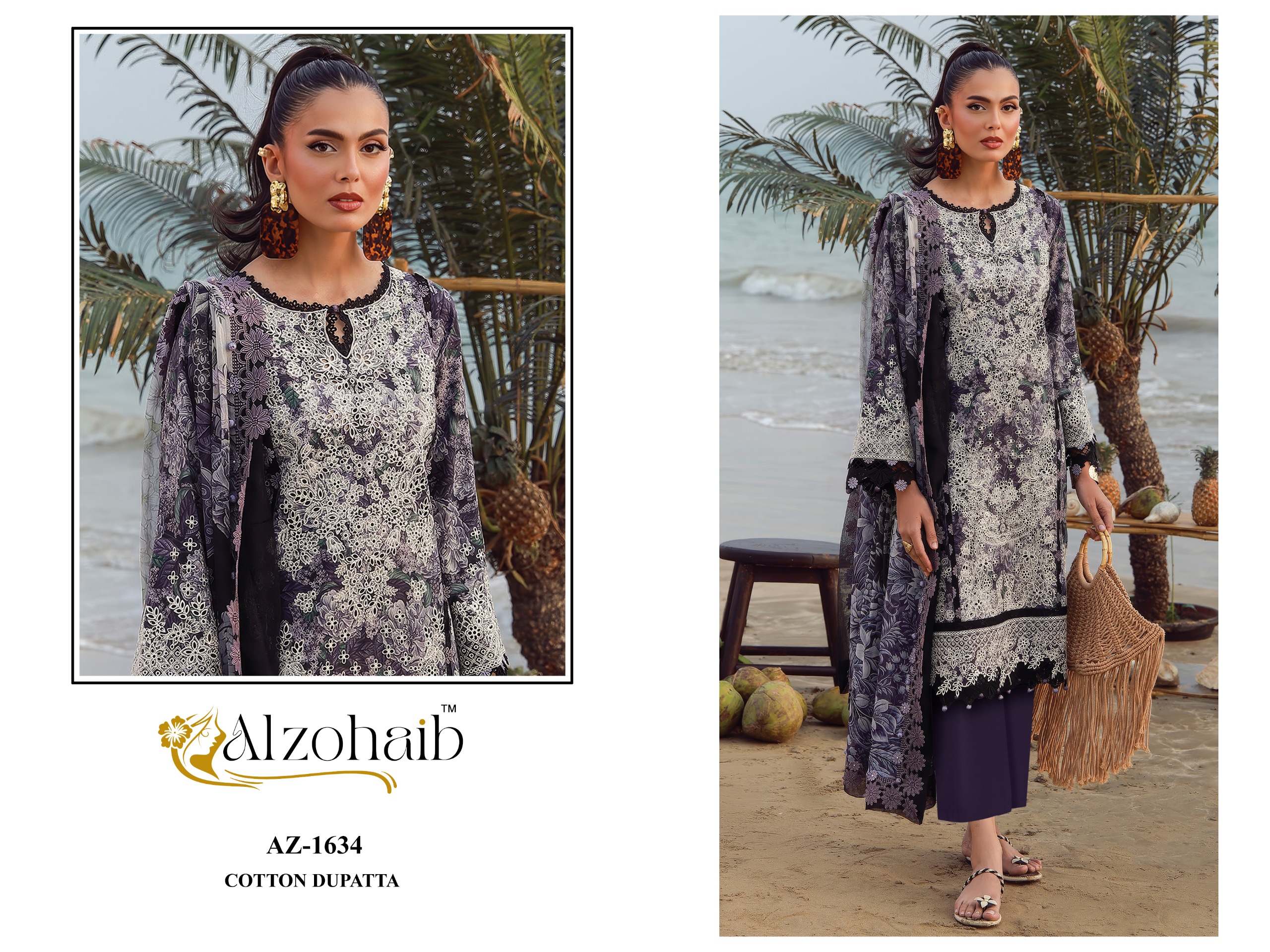 ALZOHAIB ELAF VOL 2 PAKISTANI DESIGNER SUITS ONLINE WHOLESALE - Image 6