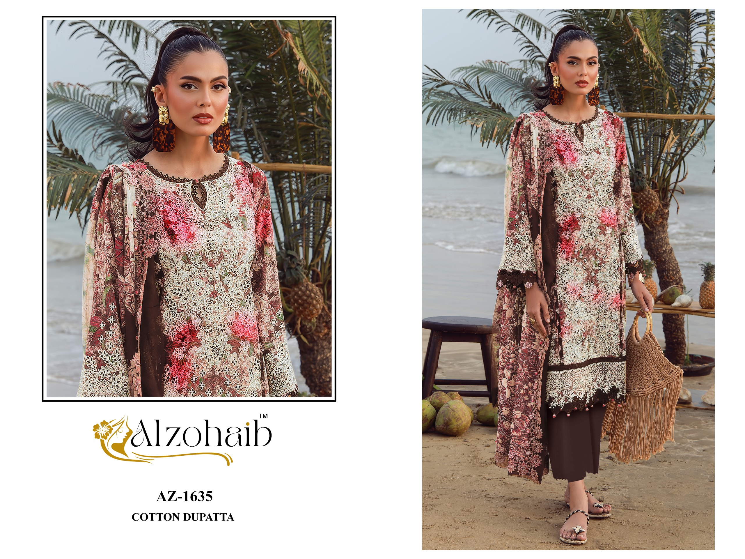 ALZOHAIB ELAF VOL 2 PAKISTANI DESIGNER SUITS ONLINE WHOLESALE - Image 7