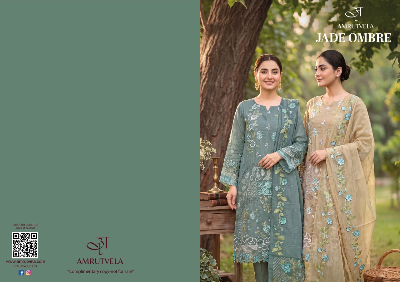 AMRUTVELA JADE OMBRE PAKISTANI SUIT ONLINE COLLECTION - Image 4