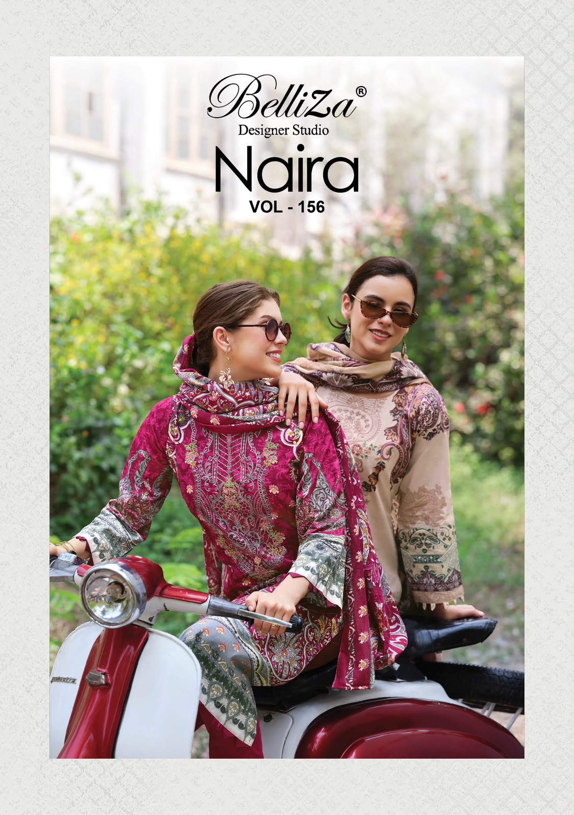 BELLIZA NAIRA VOL 156 PAKISTANI READYMADE LAWN SUITS COLLECTION (#31649)