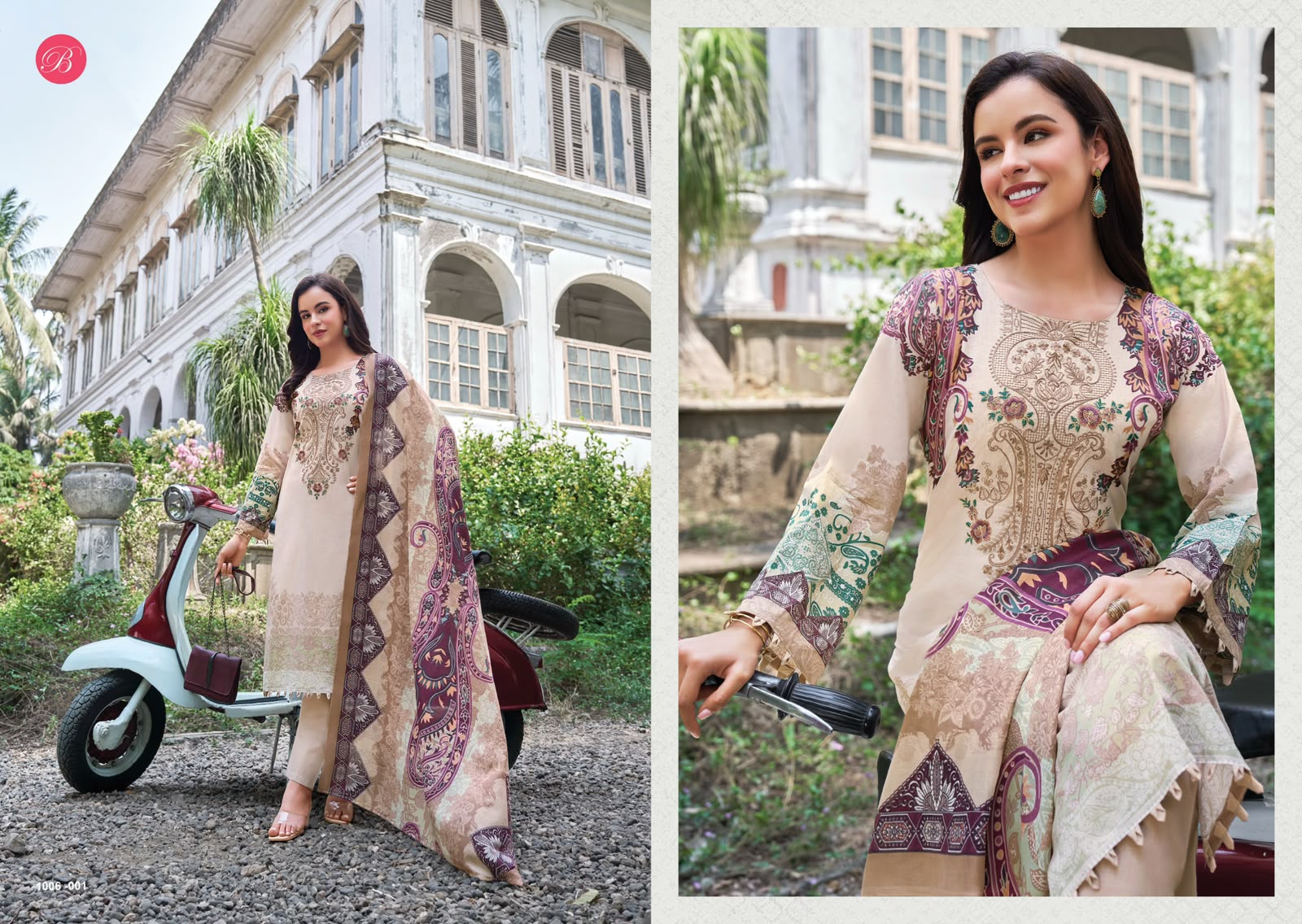 BELLIZA NAIRA VOL 156 PAKISTANI READYMADE LAWN SUITS COLLECTION - Image 2