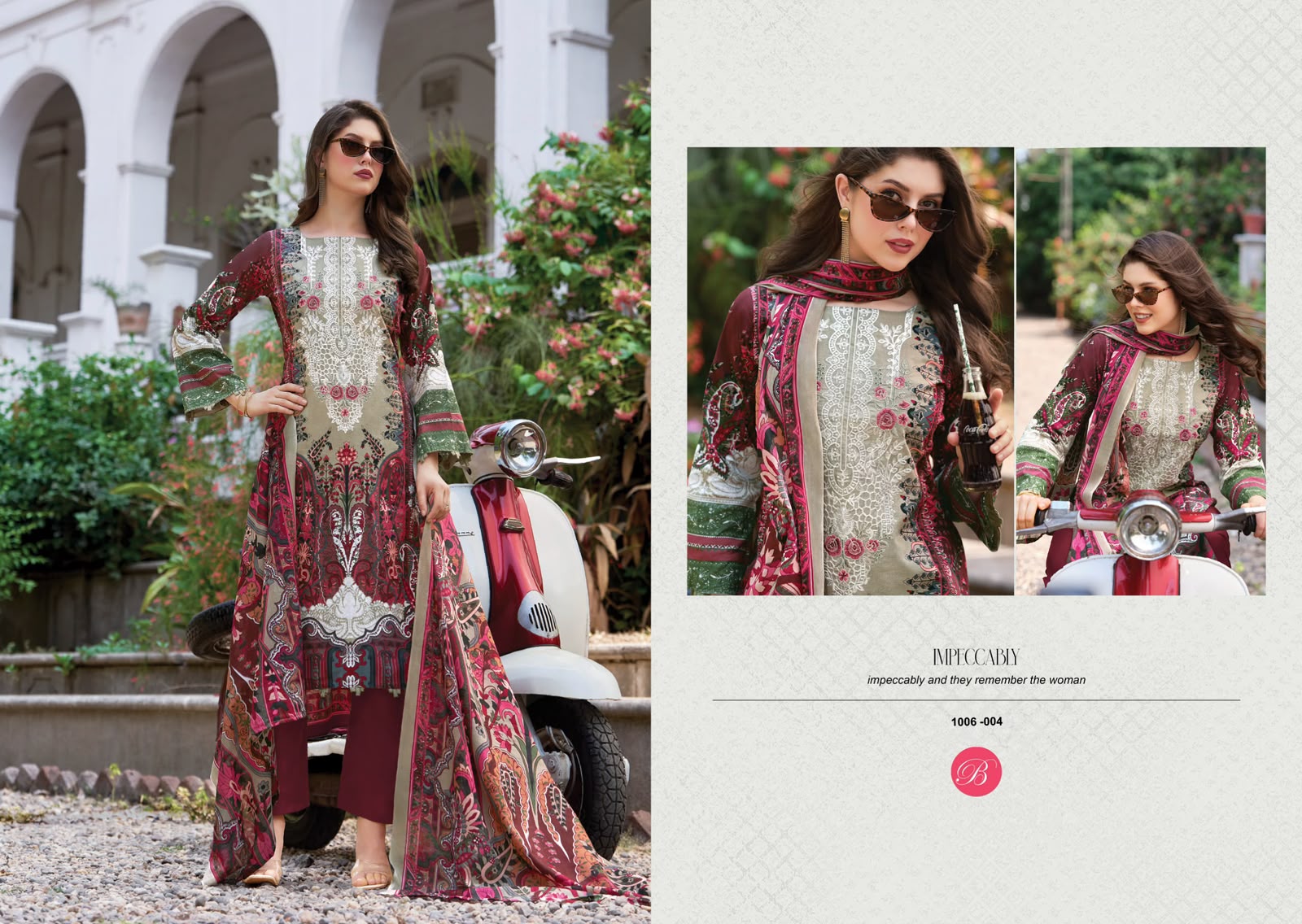 BELLIZA NAIRA VOL 156 PAKISTANI READYMADE LAWN SUITS COLLECTION - Image 7