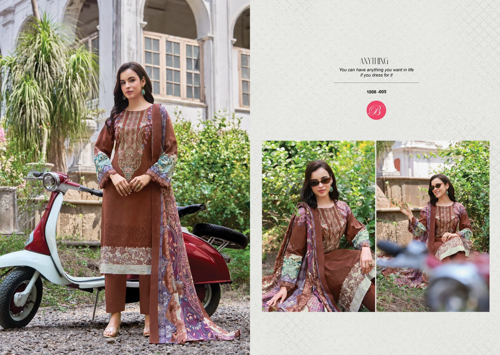 BELLIZA NAIRA VOL 156 PAKISTANI READYMADE LAWN SUITS COLLECTION - Image 6