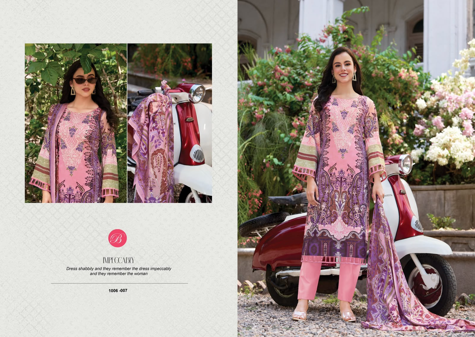 BELLIZA NAIRA VOL 156 PAKISTANI READYMADE LAWN SUITS COLLECTION - Image 4