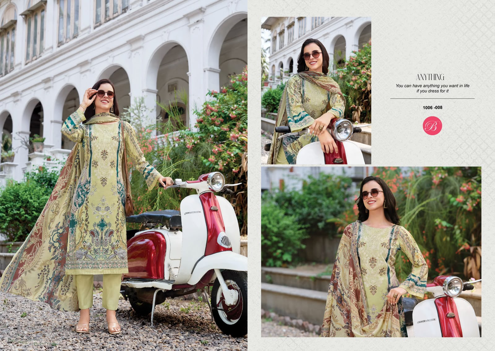 BELLIZA NAIRA VOL 156 PAKISTANI READYMADE LAWN SUITS COLLECTION - Image 3