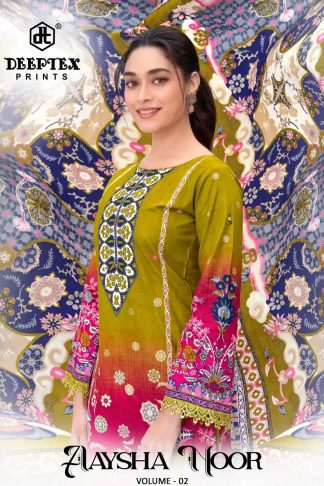 DEEPTEX AAYSHA NOOR VOL 2 PAKISTANI SUITS ONLINE SHOPPING