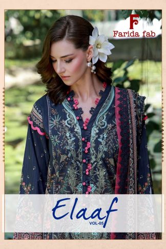 FARIDA FAB ELAAF VOL 5 PAKISTANI SUITS WHOLESALE