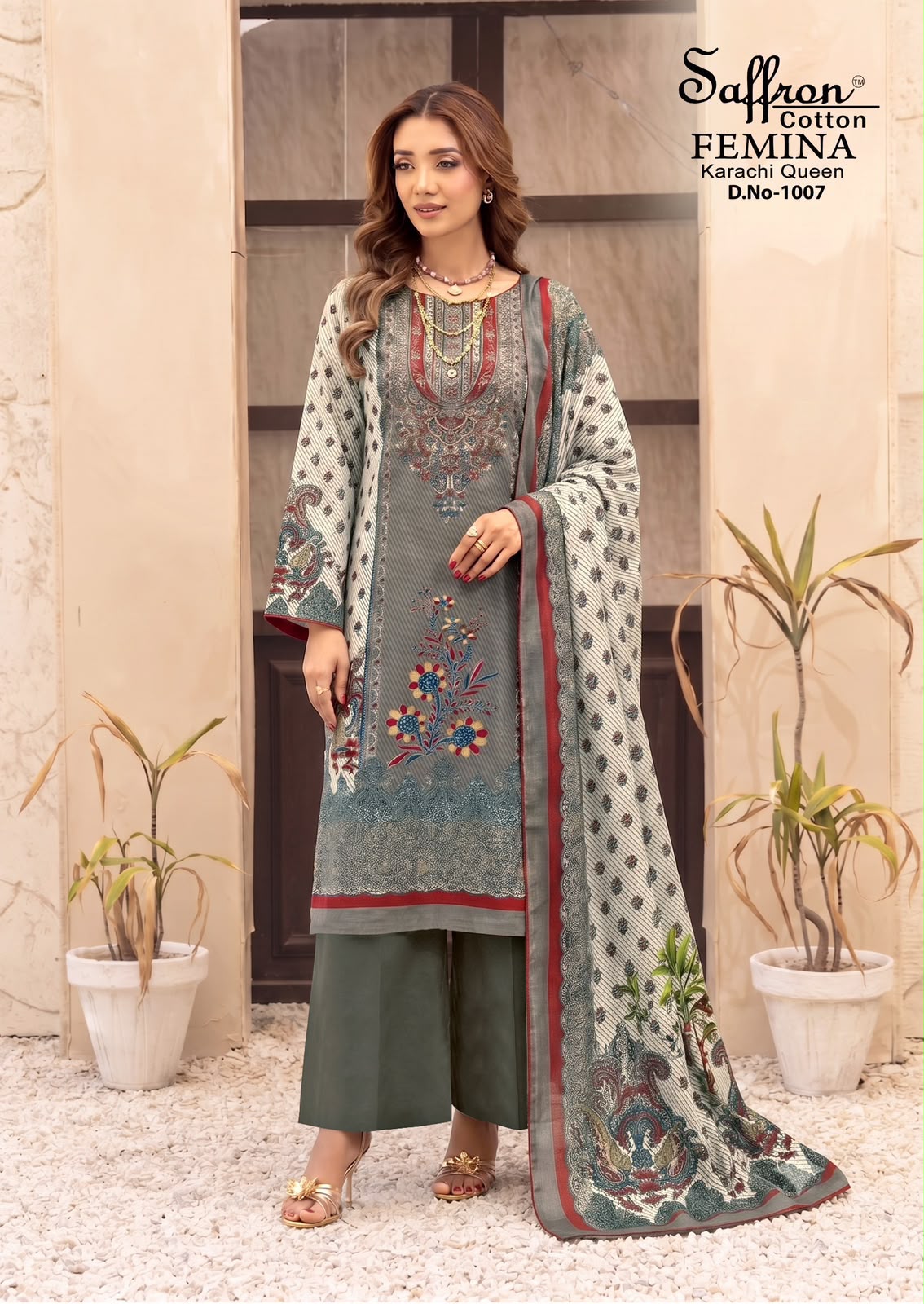 FEMINA KARACHI QUEN VOL 01 PAKISTANI READYMADE SUITS WHOLESALE - Image 14