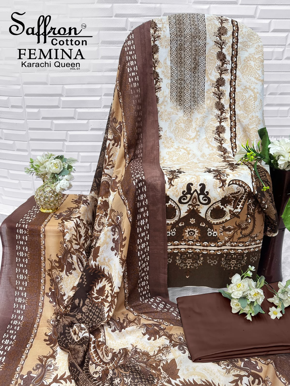 FEMINA KARACHI QUEN VOL 01 PAKISTANI READYMADE SUITS WHOLESALE - Image 13