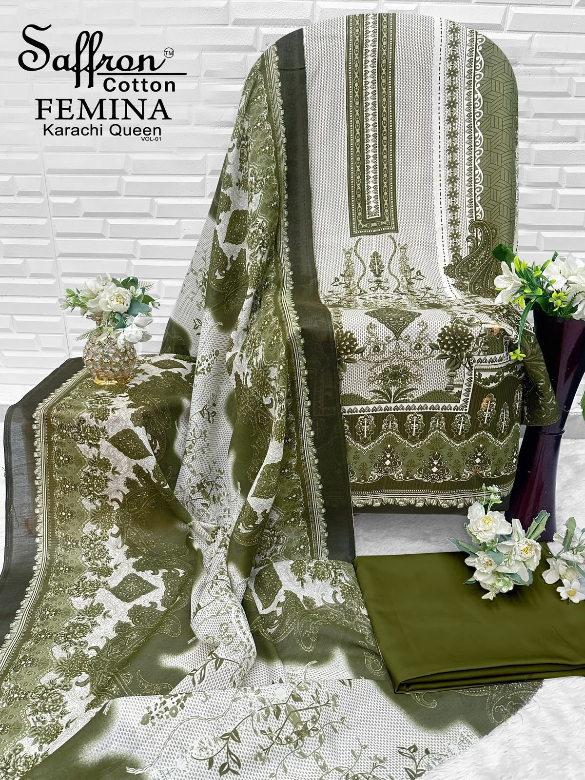 FEMINA KARACHI QUEN VOL 01 PAKISTANI READYMADE SUITS WHOLESALE - Image 11