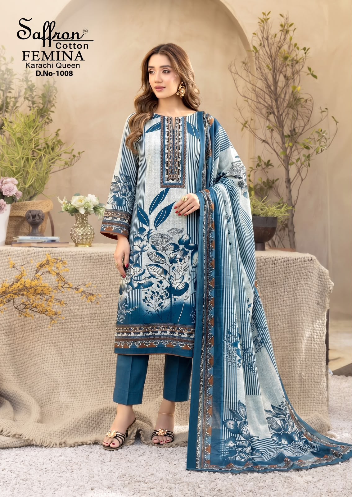 FEMINA KARACHI QUEN VOL 01 PAKISTANI READYMADE SUITS WHOLESALE - Image 4