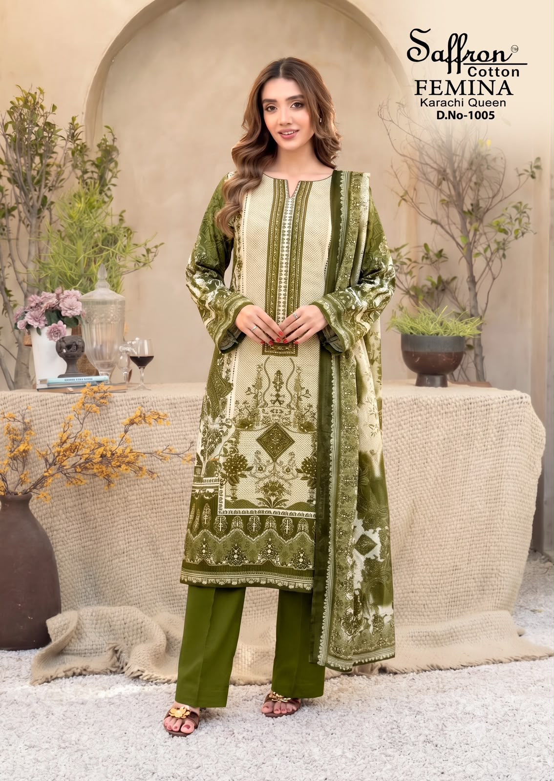 FEMINA KARACHI QUEN VOL 01 PAKISTANI READYMADE SUITS WHOLESALE - Image 10