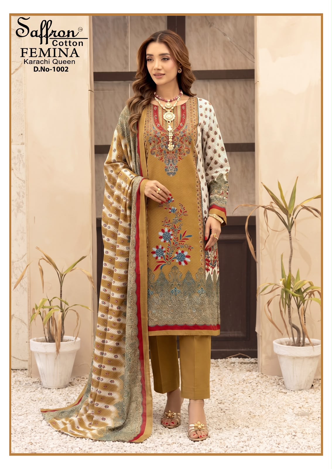 FEMINA KARACHI QUEN VOL 01 PAKISTANI READYMADE SUITS WHOLESALE - Image 6
