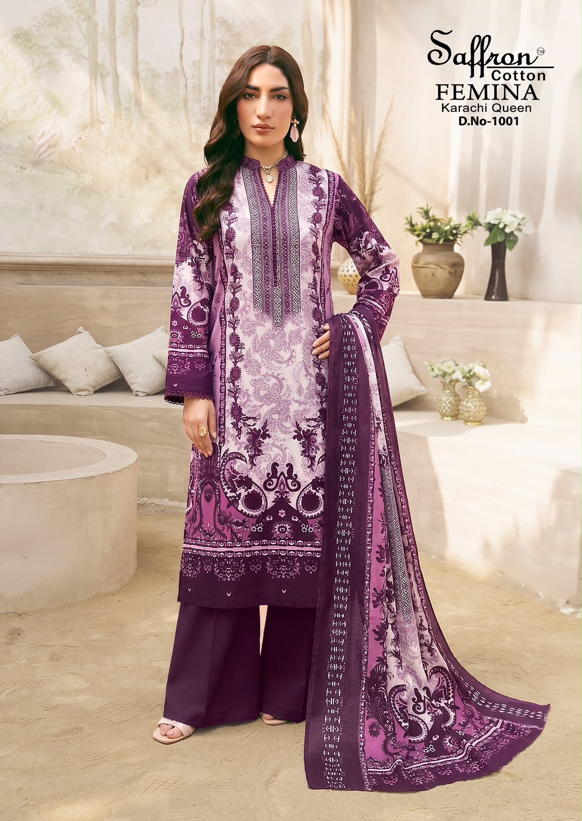 FEMINA KARACHI QUEN VOL 01 PAKISTANI READYMADE SUITS WHOLESALE - Image 2