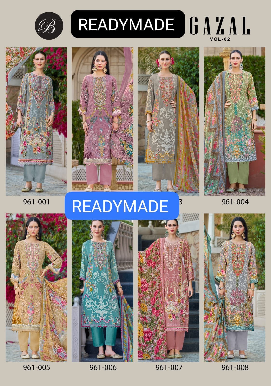 GAZAL VOL 2 PAKISTANI READYMADE SUITS ONLINE SHOPPING (#31669)