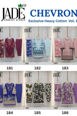 JADE CHEVRON VOL 19 PAKISTANI SUITS FOR WOMEN COLLECTION