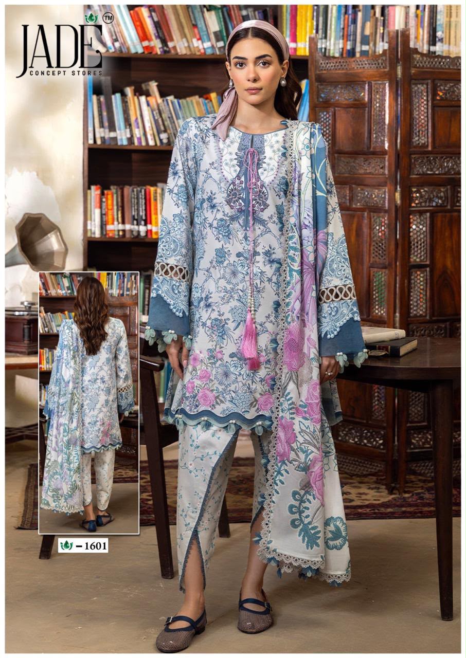 JADE CRIMSON VOL 16 PAKISTANI READYMADE LAWN SUITS WHOLESALE - Image 2