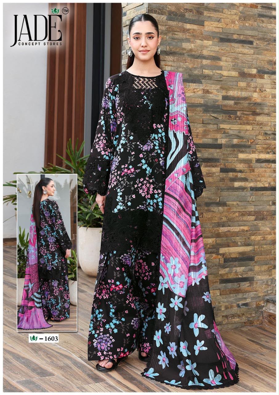 JADE CRIMSON VOL 16 PAKISTANI READYMADE LAWN SUITS WHOLESALE - Image 6