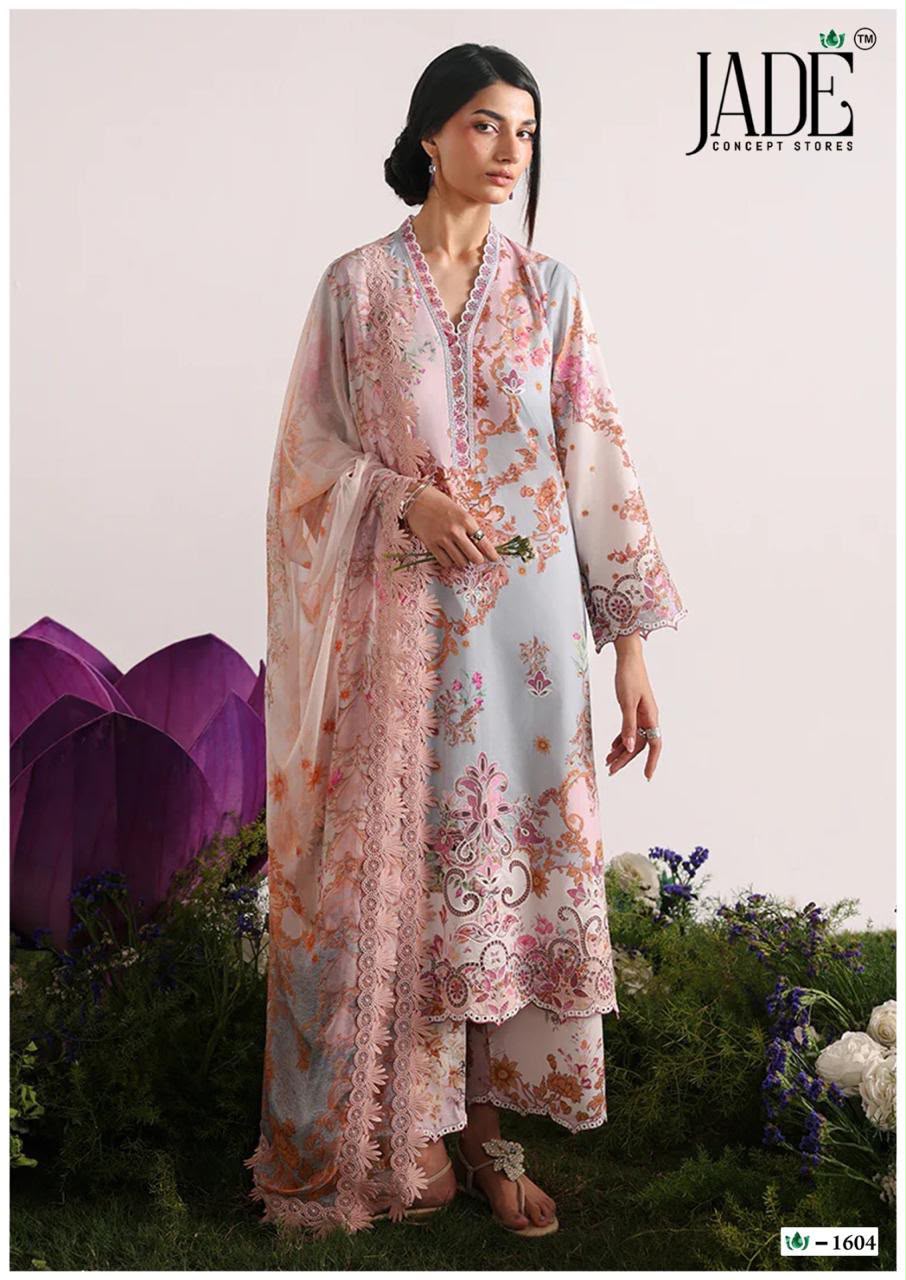 JADE CRIMSON VOL 16 PAKISTANI READYMADE LAWN SUITS WHOLESALE - Image 8