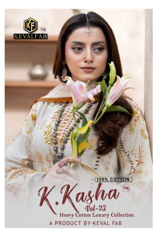 KEVAL FAB K KASHA VOL 23 READYMADE PAKISTANI SUITS WHOLESALE