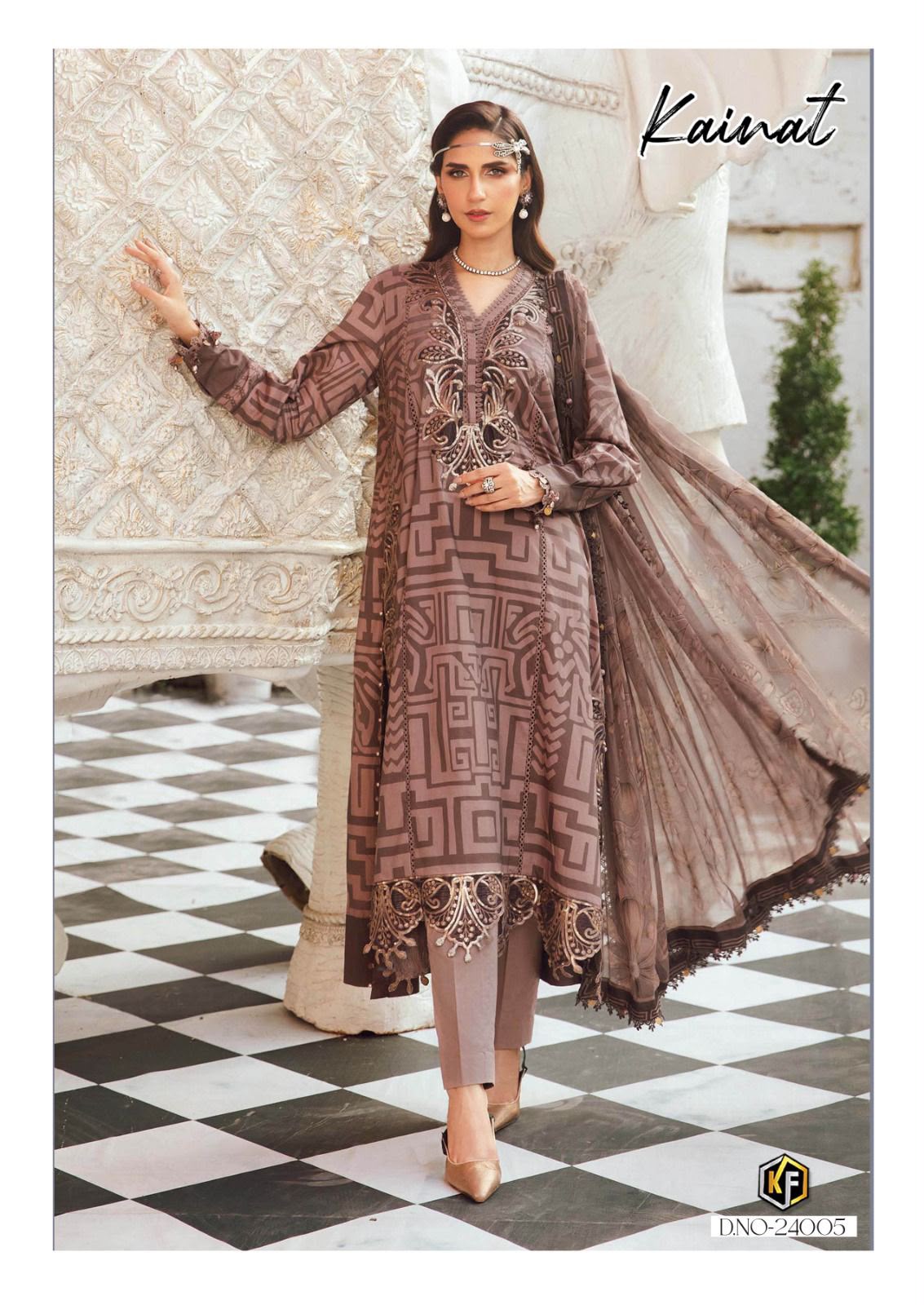 KEVAL FAB KAINAT VOL 24 READYMADE PAKISTANI SUIT WHOLESALE - Image 5