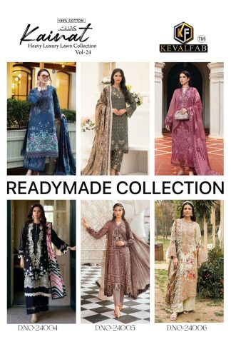 KEVAL FAB KAINAT VOL 24 READYMADE PAKISTANI SUIT WHOLESALE