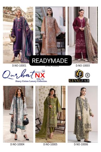 KEVAL QURBAT NX VOL 10 PAKISTANI SUITS ONLINE SUPPLIER