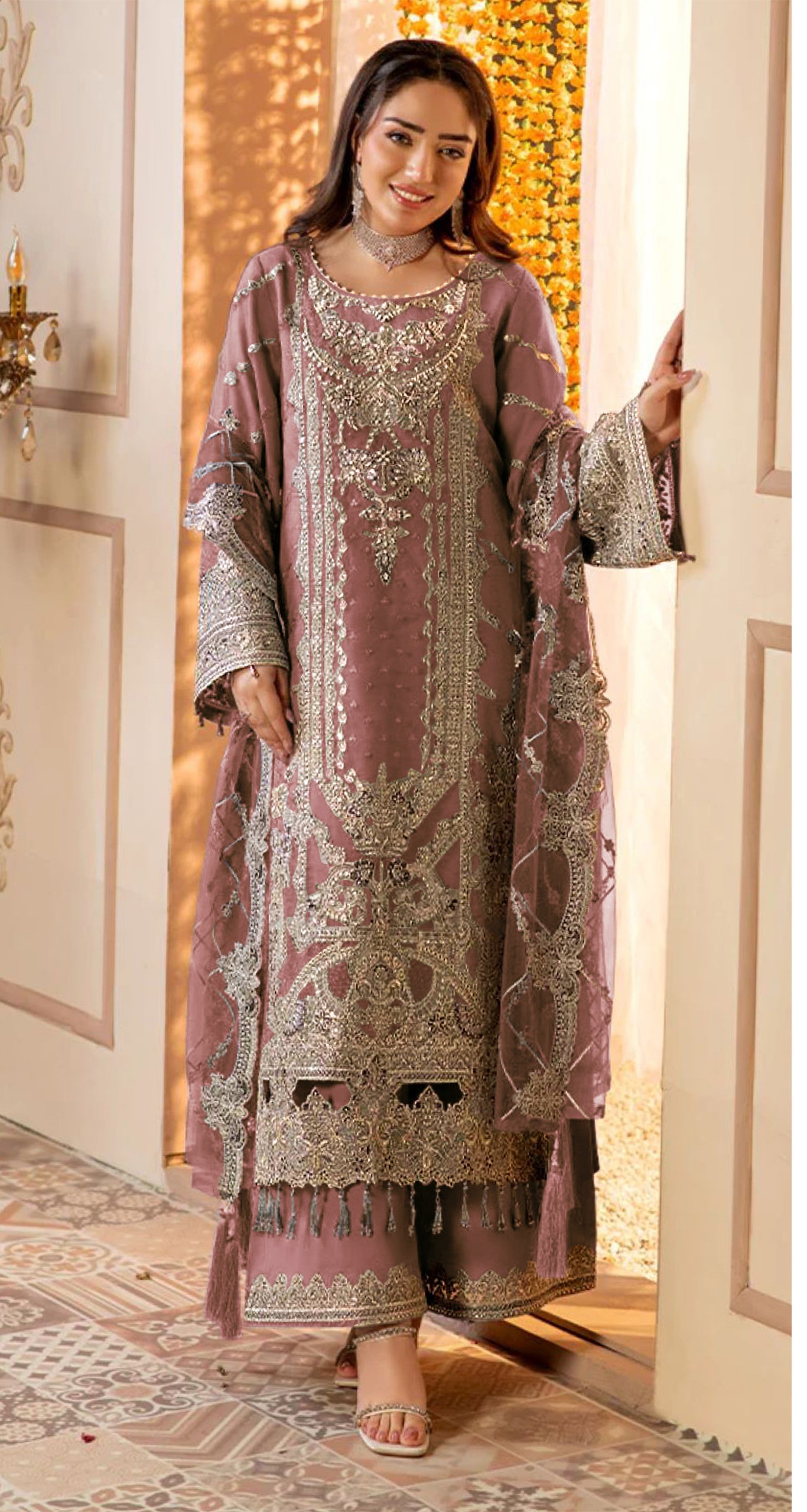 SERINE FASHION S-971 A TO S-971 D PAKISTANI DESIGNER SUITS COLLECTION (#31453)
