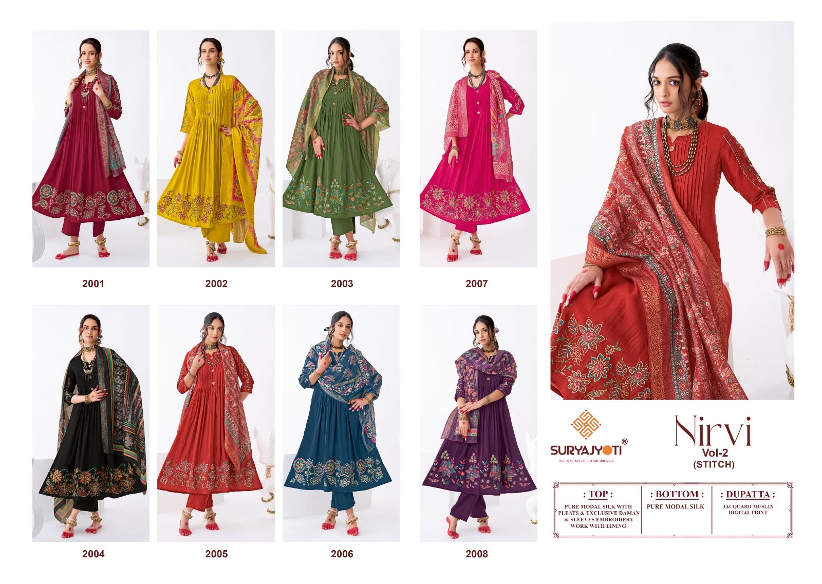 SURYAJYOTI NIRVI STITCH VOL 2 SUITS WHOLESALER SURAT - Image 10