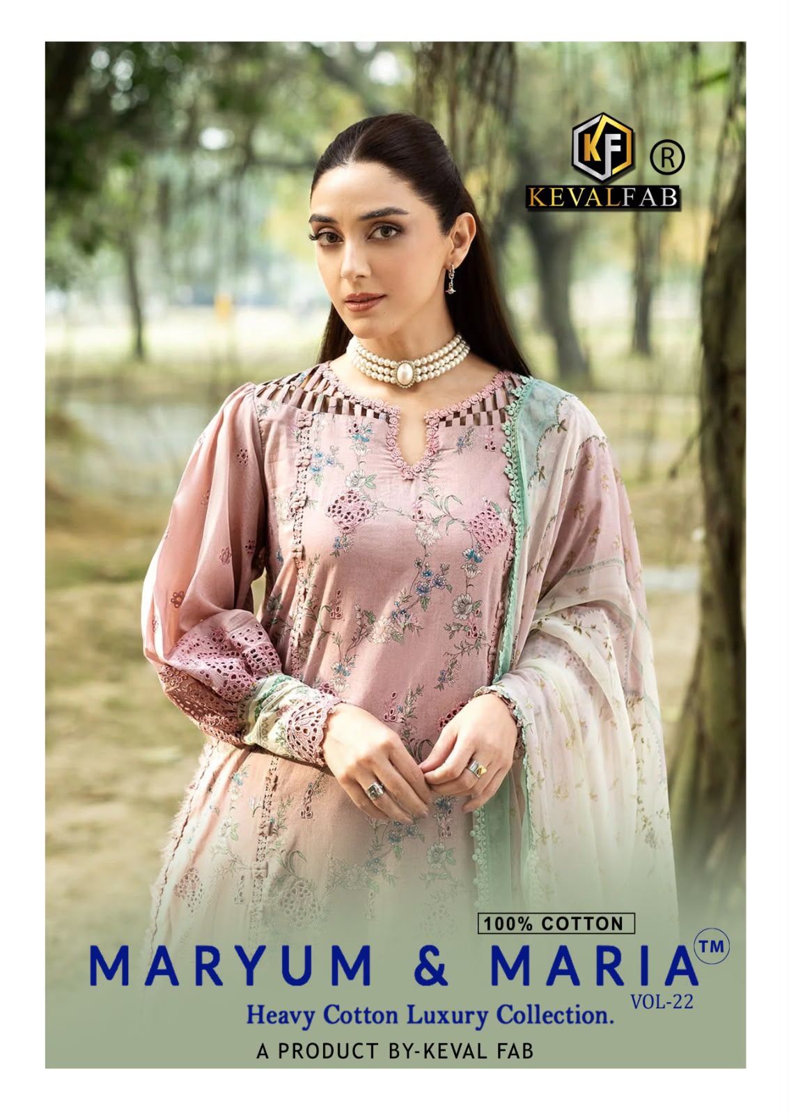 KEVAL FAB MARYUM & MARIA VOL 22 READYMADE PAKISTANI SUITS SUPPLIER (#31677)