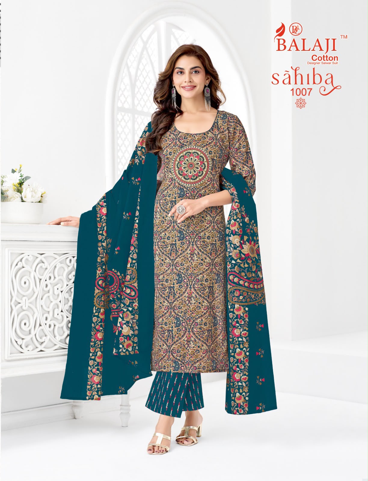 BALAJI SAHIBA VOL 1 DESIGNER PAKISTANI SUITS ONLINE WHOLESALE - Image 2