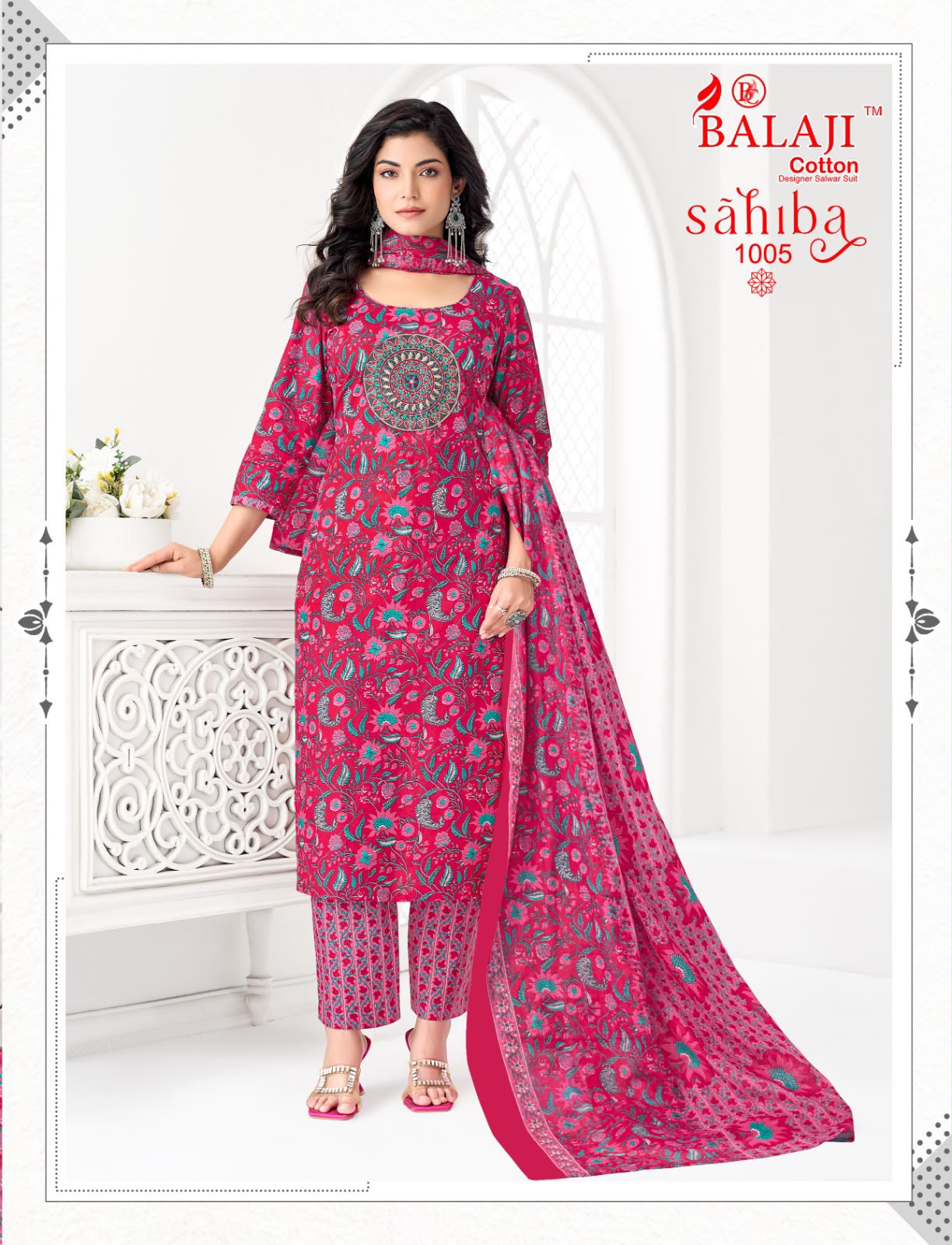 BALAJI SAHIBA VOL 1 DESIGNER PAKISTANI SUITS ONLINE WHOLESALE - Image 4