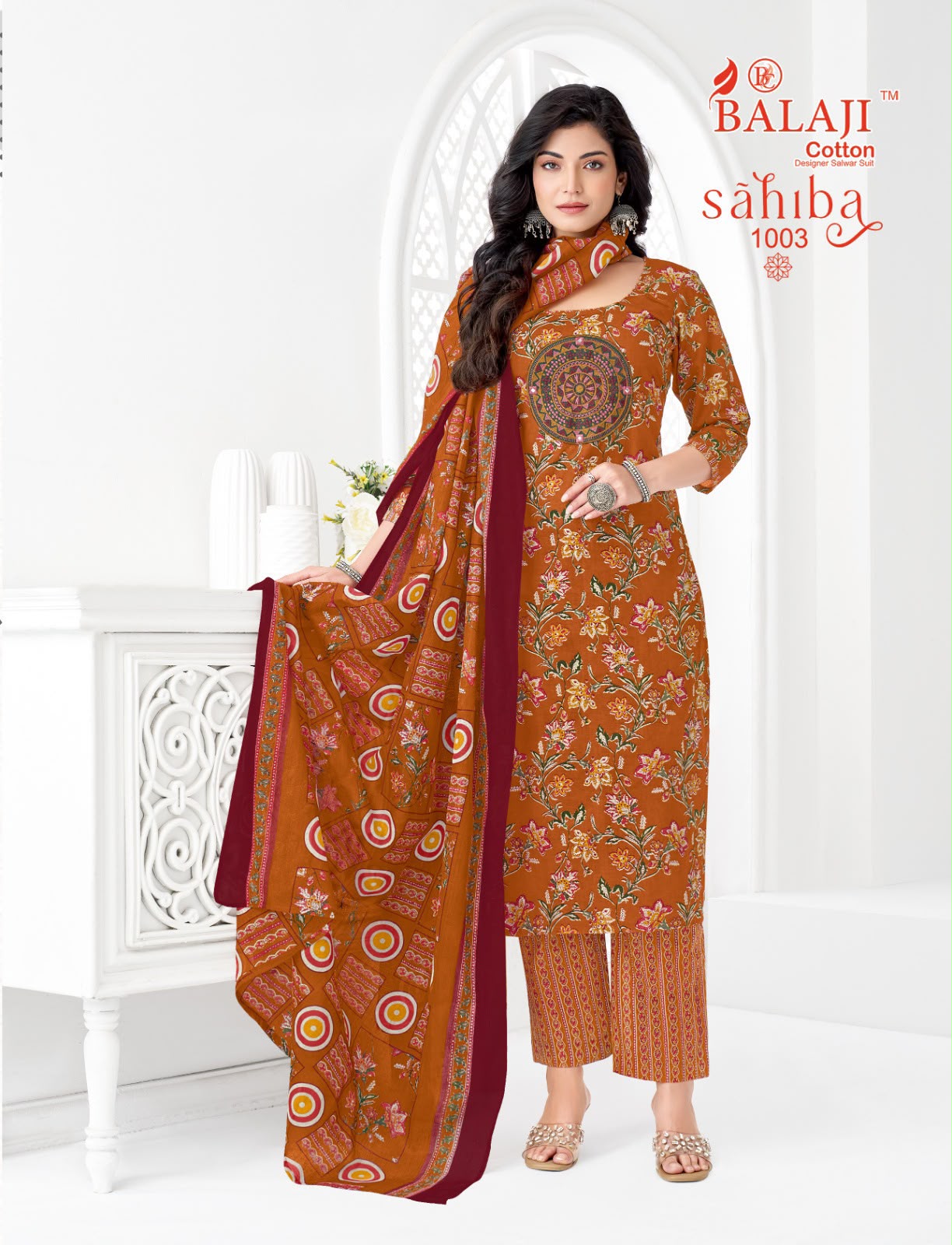 BALAJI SAHIBA VOL 1 DESIGNER PAKISTANI SUITS ONLINE WHOLESALE - Image 6