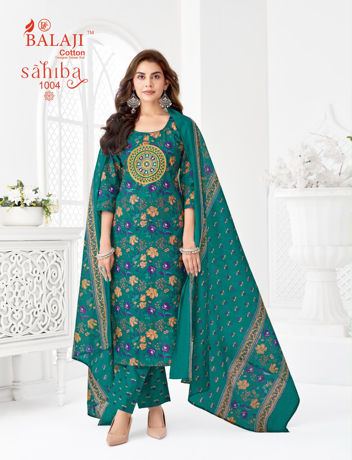 BALAJI SAHIBA VOL 1 DESIGNER PAKISTANI SUITS ONLINE WHOLESALE - Image 7