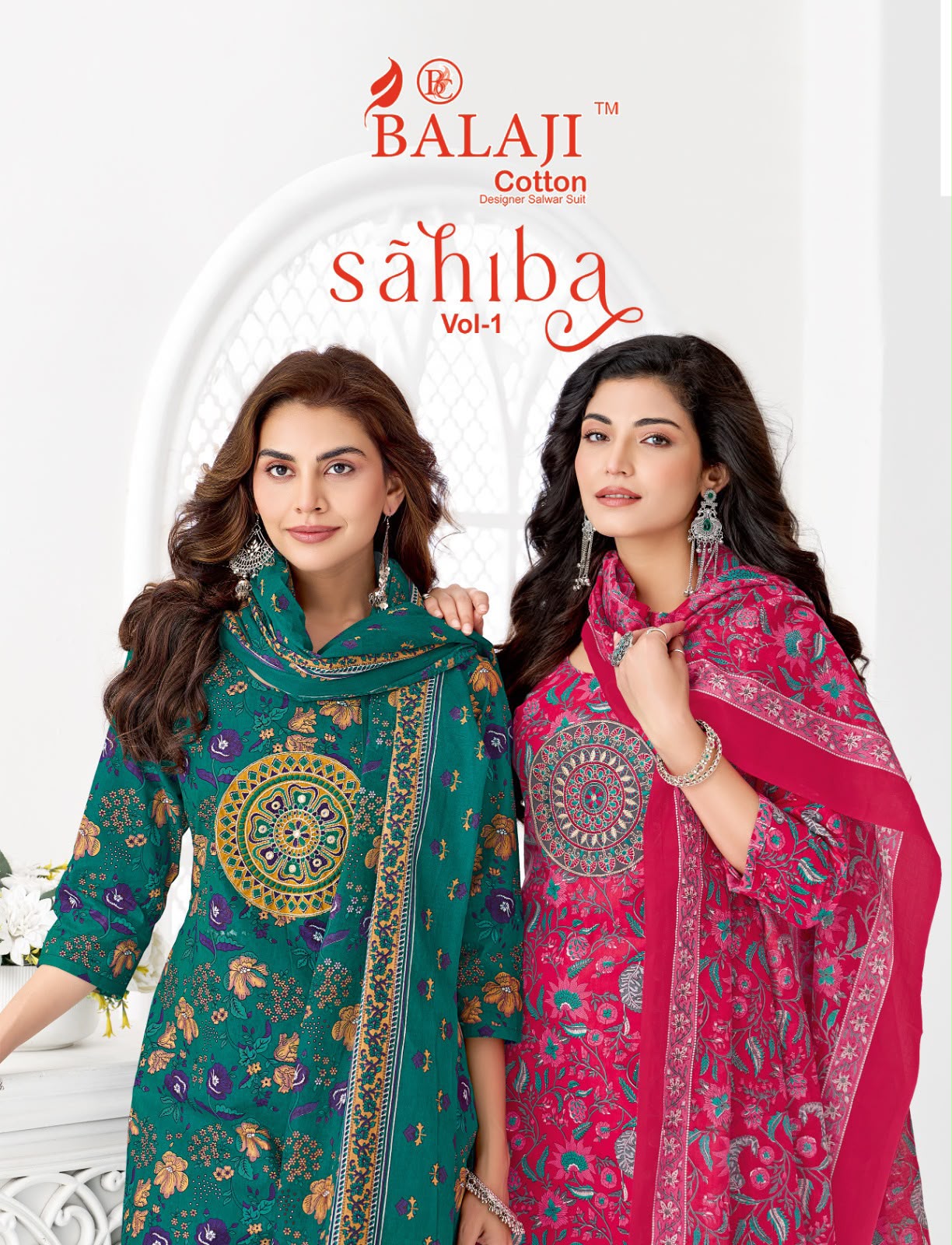 BALAJI SAHIBA VOL 1 DESIGNER PAKISTANI SUITS ONLINE WHOLESALE (#32172)