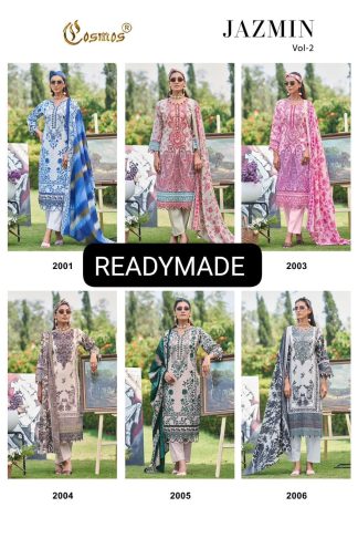 COSMOS JAZMIN VOL 2 DESIGNER PAKISTANI SUITS ONLINE WHOLESALE