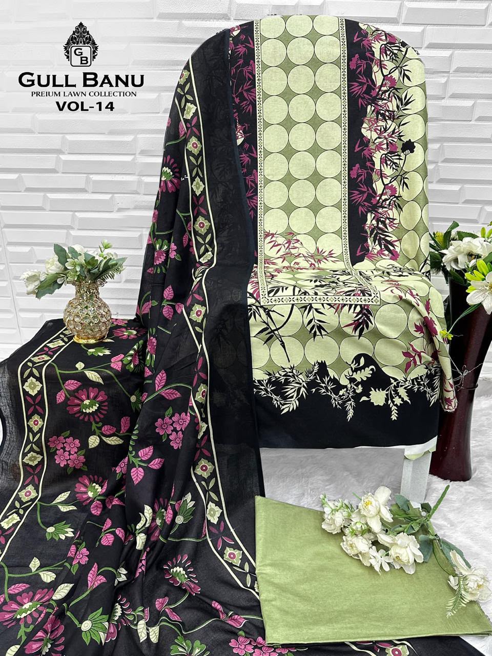 GULL BANU VOL 14 DESIGNER PAKISTANI SUITS ONLINE SUPPLIER - Image 10