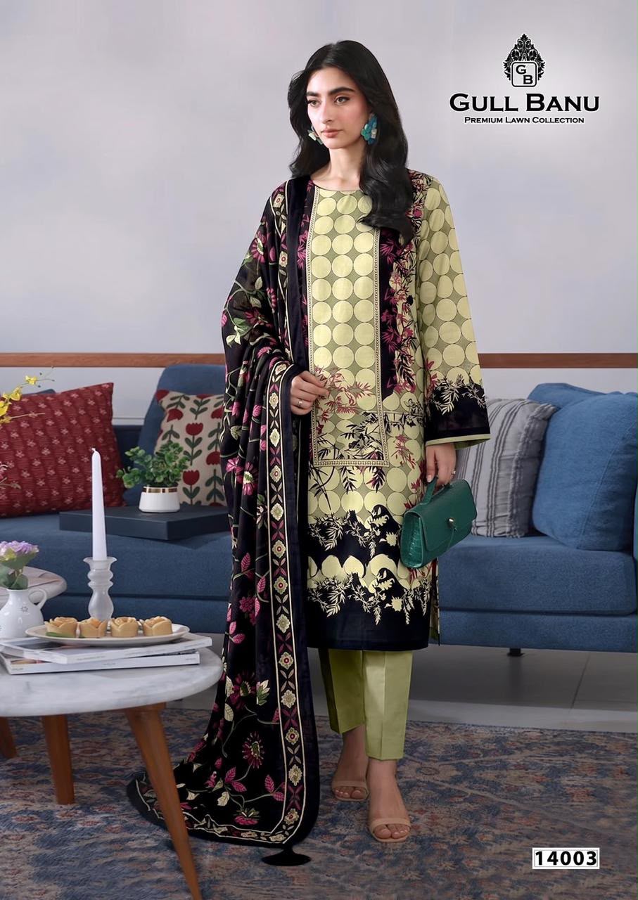 GULL BANU VOL 14 DESIGNER PAKISTANI SUITS ONLINE SUPPLIER - Image 3